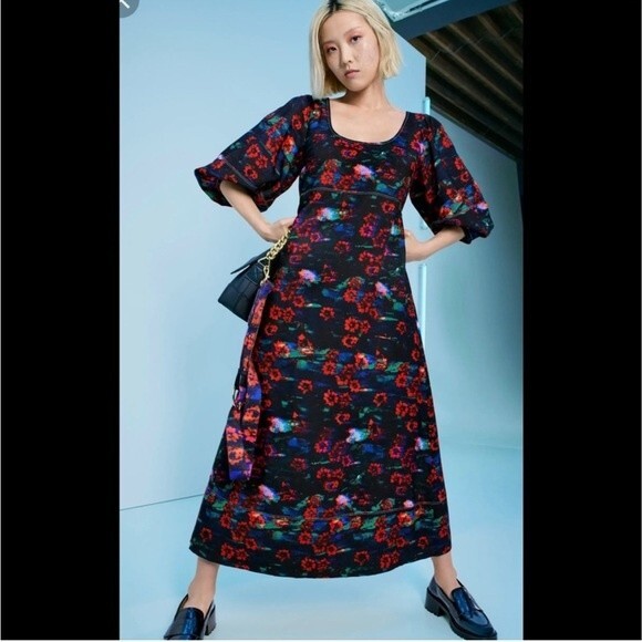 Rachel Comey x Target Collab Floral A-Line Midi Dress with Pockets Size 4 - Picture 9 of 9